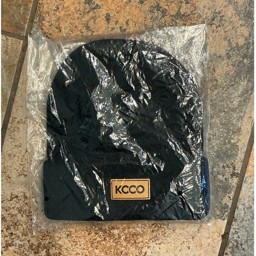 KCCO Beanie Hat Black Knit Keep Calm Chive On Skull Cap Unisex Streetwear